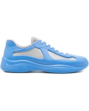 Prada 25Mm America's Cup Sneakers - Blue