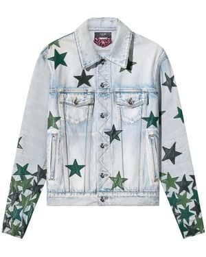 Amiri Chemist Trucker Jacket Light Denim Jackets - Blue