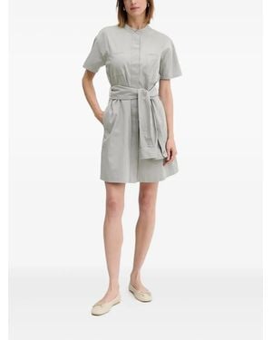 Emporio Armani Belted Mini Dress - Grey