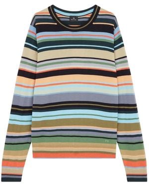 Paul Smith Signature Stripe Crew-Neck Jumper - Black