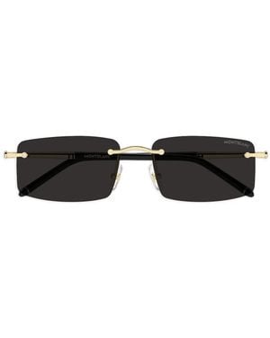 Montblanc Rectangle Sunglasses - Black
