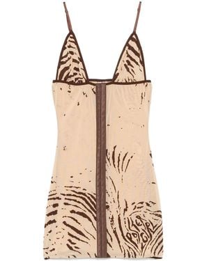 Poster Girl Doll Mini Dress - Natural