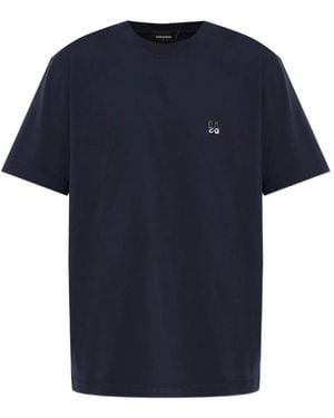 DSquared² Metal Upside Down Regular Fit T-Shirt - Blue