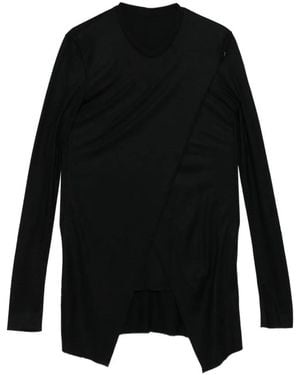 Julius Oblique-Cut T-Shirt - Black