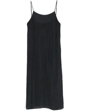 Uma Wang Vestido Corto Con Tirantes Finos - Negro