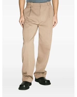 Eytys Pleated-Detail Pants - Natural