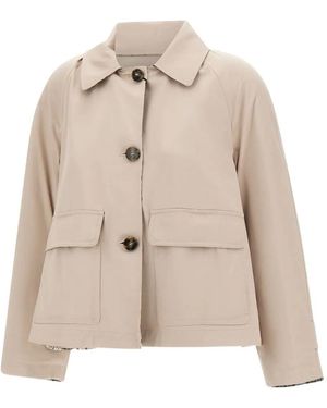 Marella Flap-pocket buttoned jacket - Natur