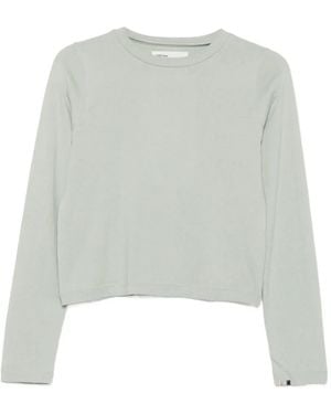 Extreme Cashmere N°451 Lisa Crew-Neck Long-Sleeve T-Shirt - White