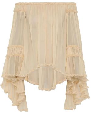 Zimmermann Rebellion Fray ラッフル ブラウス - ナチュラル