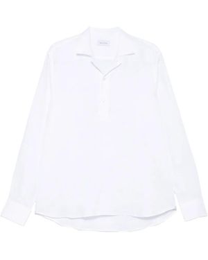 Tagliatore Dustin Camp-Collar Shirt - White
