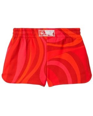 PUCCI Marmo-Print Shorts - Red