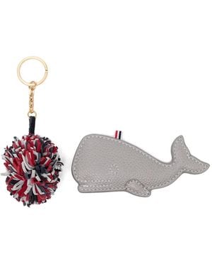 Thom Browne Puffy Whale Key Ring - White