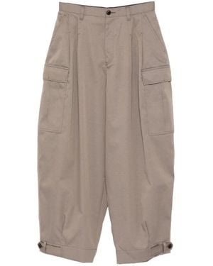 Kolor Pleated Cargo Trousers - Grey