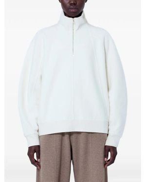 Max Mara Raglan-Sleeve High-Neck Sweater - White