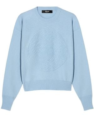 Versace Pullover Mit Medusa-Motiv - Blau