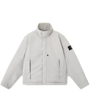 Stone Island Logo-patch jacket - Blanco