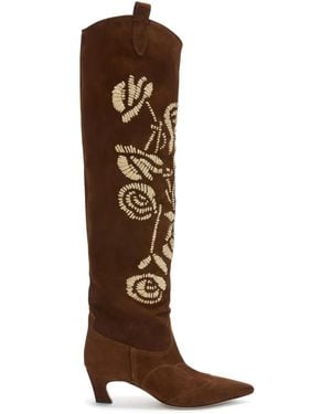 Ermanno Scervino 50Mm Texan Boots - Brown