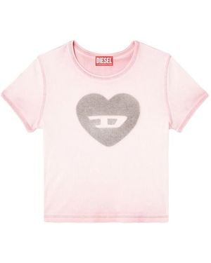 DIESEL T-Ele T-Shirt - Pink
