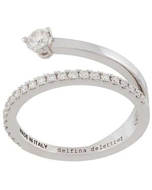 Delfina Delettrez 18Kt Marry Me Diamond Ring - Wit