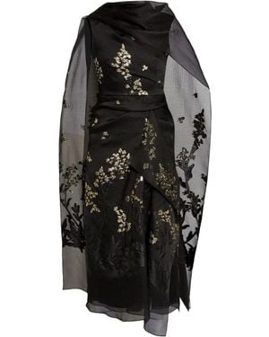 Erdem Drape Dress - Black