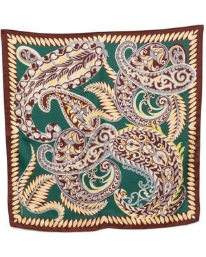 Etro ペイズリー スカーフ - メタリック