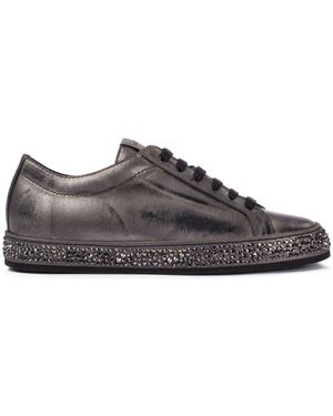 Le Silla Andrea Crystal-Embellished Sole Trainers - Brown