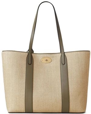 Mulberry Bayswater Leather Tote Bag - Natural