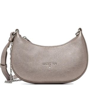 Patrizia Pepe Logo-Lettering Cross Body Bag - Grey
