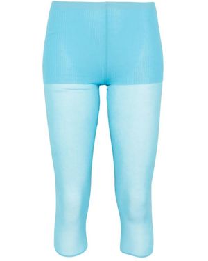 Paloma Wool Meleta Ribbed-Knit Leggings - Blue