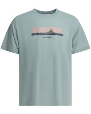 Montbell T-Shirt À Imprimé Graphique - Blue