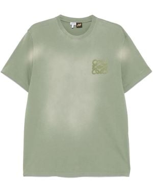 Loewe Anagram-Patch T-Shirt - Green