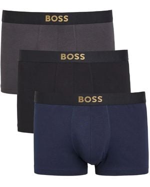 BOSS Shorts Mit Logo-Bund (3Er-Set) - Blau