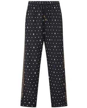 CAMILLA Flamenco Folklore Lounge Printed Drawstring Trousers - Blue