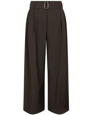 Moorer Noacyl Faltenhose Mit Gürtel - Schwarz
