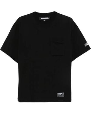 Neighborhood T-Shirt mit Logo-Patch - Schwarz