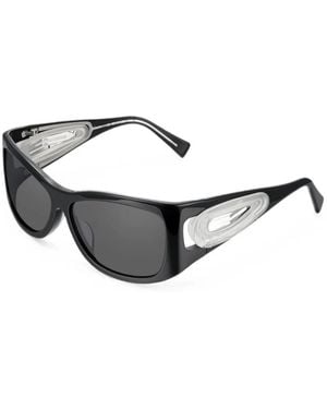 YVMIN Eckige Sonnenbrille Mit Haarspange - Grau