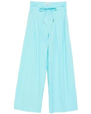 ERMANNO FIRENZE Pantalon À Effet Tissé - Blue