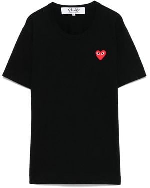 COMME DES GARÇONS PLAY Heart-Print T-Shirt - Black