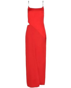 Givenchy Crystal-Strap Dress - Red