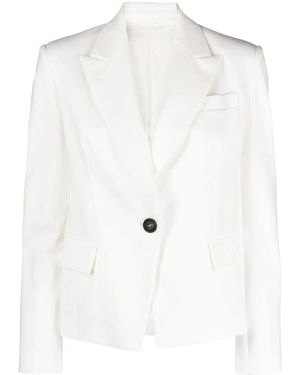 Brunello Cucinelli シングルジャケット - ホワイト
