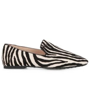 Tod's Zebra-Print Loafers - White