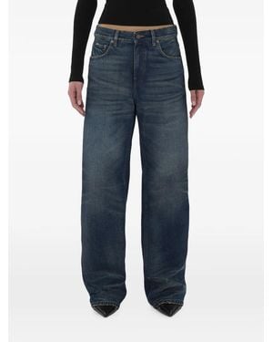 Haikure Faded-Effect Wide-Leg Jeans - Blue