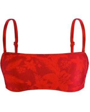 Vilebrequin Flower Power Bikini Top - Red
