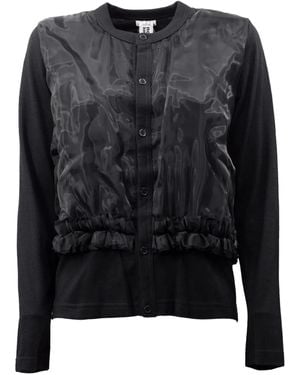 Comme des Garçons Ruffle-detail Cardigan - ブラック