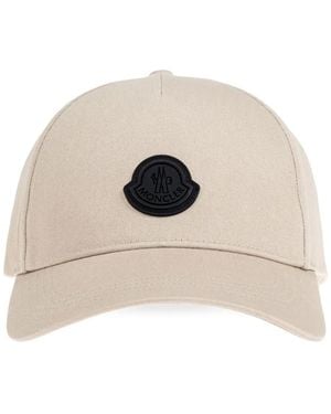 Moncler ロゴ キャップ - ナチュラル