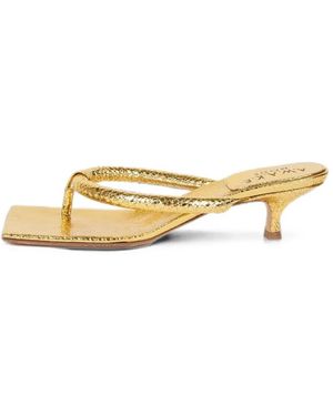 A.W.A.K.E. MODE Paige Sandalen Im Metallic-Look - Mettallic