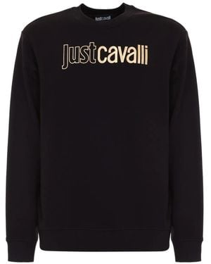 Just Cavalli ロゴ スウェットシャツ - ブラック