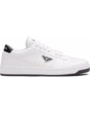 Prada District Mirrored-effect Trainers - White