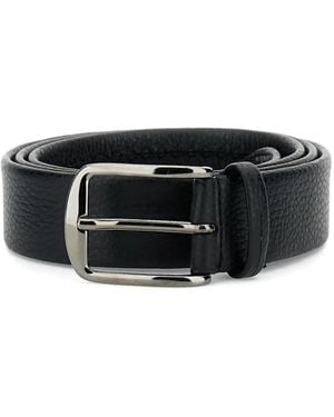 Alberto Luti Square-Buckle Belt - Black