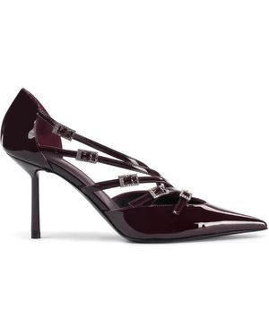 Le Silla Scarlet 100Mm Leather Court Shoes - Red